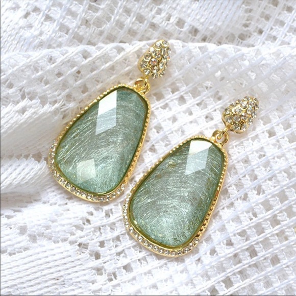 Jewelry - Mint Cut Tourmaline Earrings